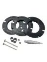 Closet Flange Extension Kit CF300A (Black) w/caulk