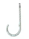 4" x 9" J-Hook Plastic Pipe Hanger (White)